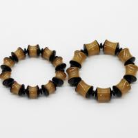 Смола браслеты, канифоль, Кольцевая форма, синтетический, ювелирные изделия моды & разный размер для выбора, коричневый, продается Strand