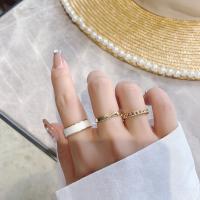 Zinc Set anillo de aleación, Acrílico, anillo de dedo, con aleación de zinc, tres piezas & Joyería & para mujer, 17mm, Vendido por Set