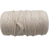 Cordón de algodón, Hilo de algodón, Bricolaje & diverso tamaño para la opción, Blanco, 100m/UD, Vendido por UD