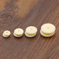 Resin Jewelry Beads, Round, synthetic, DIY ivory 