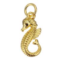 Brass Jewelry Pendants, Seahorse, plated, fashion jewelry & DIY & for woman, golden Approx 3.5mm 