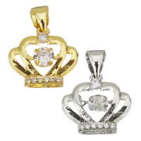 Cubic Zirconia Micro Pave Brass Pendant, plated, fashion jewelry & DIY & for woman & with cubic zirconia Approx 3.5mm 