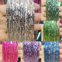 Non Magnetic Hematite Beads, Rectangle, plated, natural & DIY & vacuum protective color 