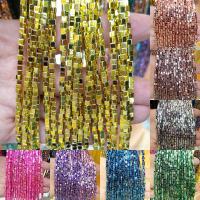 Non Magnetic Hematite Beads, Square, plated, natural & DIY & vacuum protective color  