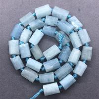 Aquamarin Perlen, Zylinder, poliert, DIY, hellblau, 6*10mm, ca. 30PCs/Strang, verkauft von Strang