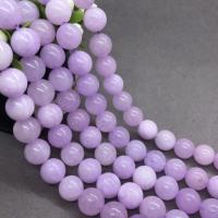 Calcédoine violette, Rond, poli, DIY & normes différentes pour le choix, violet, Vendu par brin