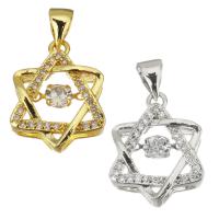 Cubic Zirconia Micro Pave Brass Pendant, plated, fashion jewelry & for woman & with cubic zirconia Approx 3.5mm 