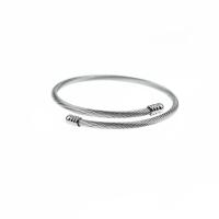 Stainless Steel Cuff Bangle, plated, Adjustable & Unisex, 62mm,3mm 