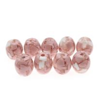 Acryl Schmuck Perlen, Ellipse, unterschiedliche Farbe und Muster für die Wahl & DIY, keine, 16mm, Bohrung:ca. 3mm, 100PCs/Tasche, verkauft von Tasche