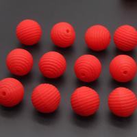 Frosted Acrylic Beads, Round, DIY, red, 19mm Approx 2mm 