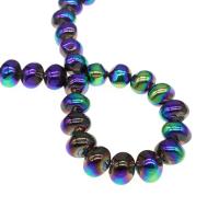 Mode Kristall Perlen, rund, plattiert, unterschiedliche Farbe und Muster für die Wahl & DIY, mehrere Farben vorhanden, 16*15*13-14*10*11mm, Bohrung:ca. 1mm, verkauft von Strang