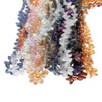Perlas de cristal de moda, chapado, diferente color y patrón para la elección & Bricolaje, más colores para la opción, 8*5*8mm, agujero:aproximado 1mm, Vendido por Sarta