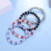 Crystal Bracelets, plated, fashion jewelry & for woman 17-18cm, Inner Approx 50mm 