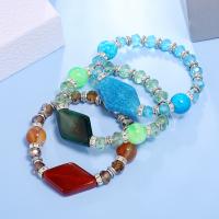 Crystal Bracelets, plated, fashion jewelry & for woman 17-18CM, Inner Approx 50mm 