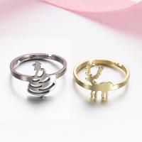 Edelstahl Open -Finger-Ring, plattiert, Modeschmuck & verschiedene Stile für Wahl & für Frau, keine, 5x5x5cm, verkauft von PC