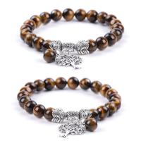 Tiger Eye Stone Bracelets, plated, fashion jewelry & for woman 8mm .28 Inch 
