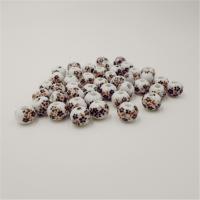 Kunstdruck Porzellan Perlen, rund, plattiert, DIY & großes Loch, keine, 10mm, 100PCs/Tasche, verkauft von Tasche
