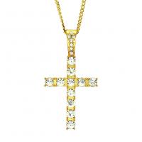Men Necklace, Zinc Alloy, with Stainless Steel, plated, for man & with rhinestone Inch 