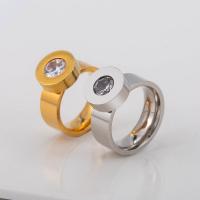 Titanium Steel Finger Ring, Donut, plated, fashion jewelry & Unisex 