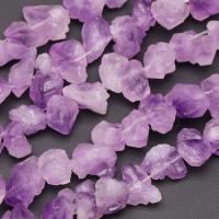 Natürliche Amethyst Perlen, Klumpen, violett, 8-12mm, Länge:ca. 15 ZollInch, ca. 48PCs/Strang, verkauft von Strang