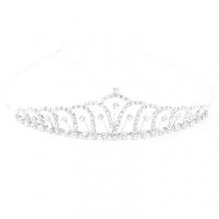Bridal Tiaras, Zinc Alloy, with Rhinestone, plated, for woman 30mm, Inner Approx 130mm 