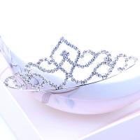 Bridal Tiaras, Zinc Alloy, with Rhinestone, plated, for woman 45mm, Inner Approx 125mm 