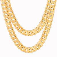 Латунь цепи ожерелье, ювелирные изделия моды & разный размер для выбора, золотой, продается Strand