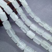 Clear Quartz Beads, Column, polished, DIY, white, 10*14mm 