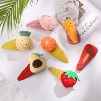 Hair Snap Clips, Cloth, with Sponge, Cartoon, embroidered & for woman 130mm 