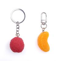 Zinc Alloy Key Clasp, with Resin 