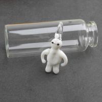 Lampwork Pendants, Snowman, DIY, white, 42*21*5mm Approx 7mm 