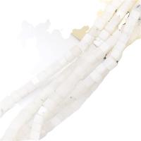 Белый нефрит, белый нефрит, Квадратная форма, полированный, DIY, белый 60ПК/Strand, продается Strand