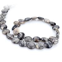 Network Stone Beads, Flat Round, polished, DIY, 12mm 