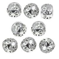 Stainless Steel Large Hole Beads, plated, hollow & blacken 