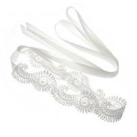 Cinturón de cuerda de nylon, paño, para mujer, Blanco, 520x50mm, Vendido por Sarta