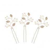 Hair Stick, Zinc Alloy, plated, three pieces & for woman 
