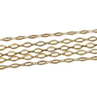 Brass Bar Chain, plated, DIY metallic color plated, 10*8mm 