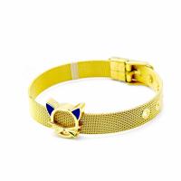 Watch Band, Stainless Steel, with Brass, plated & enamel 10mm Approx 16-20 cm 