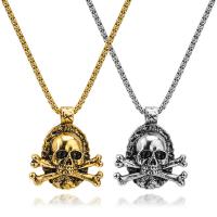 Stainless Steel Jewelry Necklace, Skull, fashion jewelry & for man 