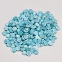 Кабошоны из драгоценных камней, Larimar, Круглая, полированный, DIY, голубой, 6mm, продается PC