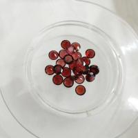 Gemstone Cabochons, Garnet, Round, polished, DIY & faceted, deep red, 4mm 