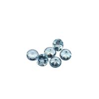 Gemstone Cabochons, Aquamarine, Round, polished, DIY & faceted, blue, 3.0mm 