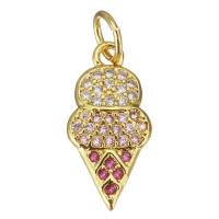 Cubic Zirconia Micro Pave Brass Pendant, plated, fashion jewelry & DIY & for woman & with cubic zirconia Approx 3.5mm 