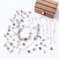 Set de perles Bracelet bricolage, alliage de zinc, Bracelet, Placage, bijoux de mode & DIY & normes différentes pour le choix & pour femme, Vendu par fixé