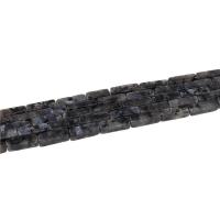Labradorite Beads, Rectangle, polished, DIY, black 
