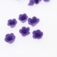 花のポリマークレイ ビーズ, ポリマークレイ, 花形, ハンドメイド, 選択のための異なる色とパターン & DIY, 無色, 15*14*8mm, 穴:約 1mm, 売り手 パソコン