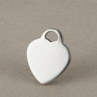 Stainless Steel Heart Pendants, Carved & DIY & smooth 21*27MM 