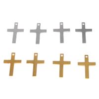 Stainless Steel Cross Pendants, plated & DIY 19*12*1mm Approx 1mm 