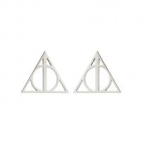 Stainless Steel Stud Earring, Triangle, plated, fashion jewelry & for woman 