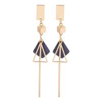 Brass Drop Earring, with Acetate, fashion jewelry & for woman 